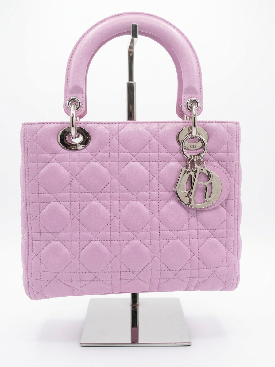 Lady Dior Medium — Lilac Pink Lambskin